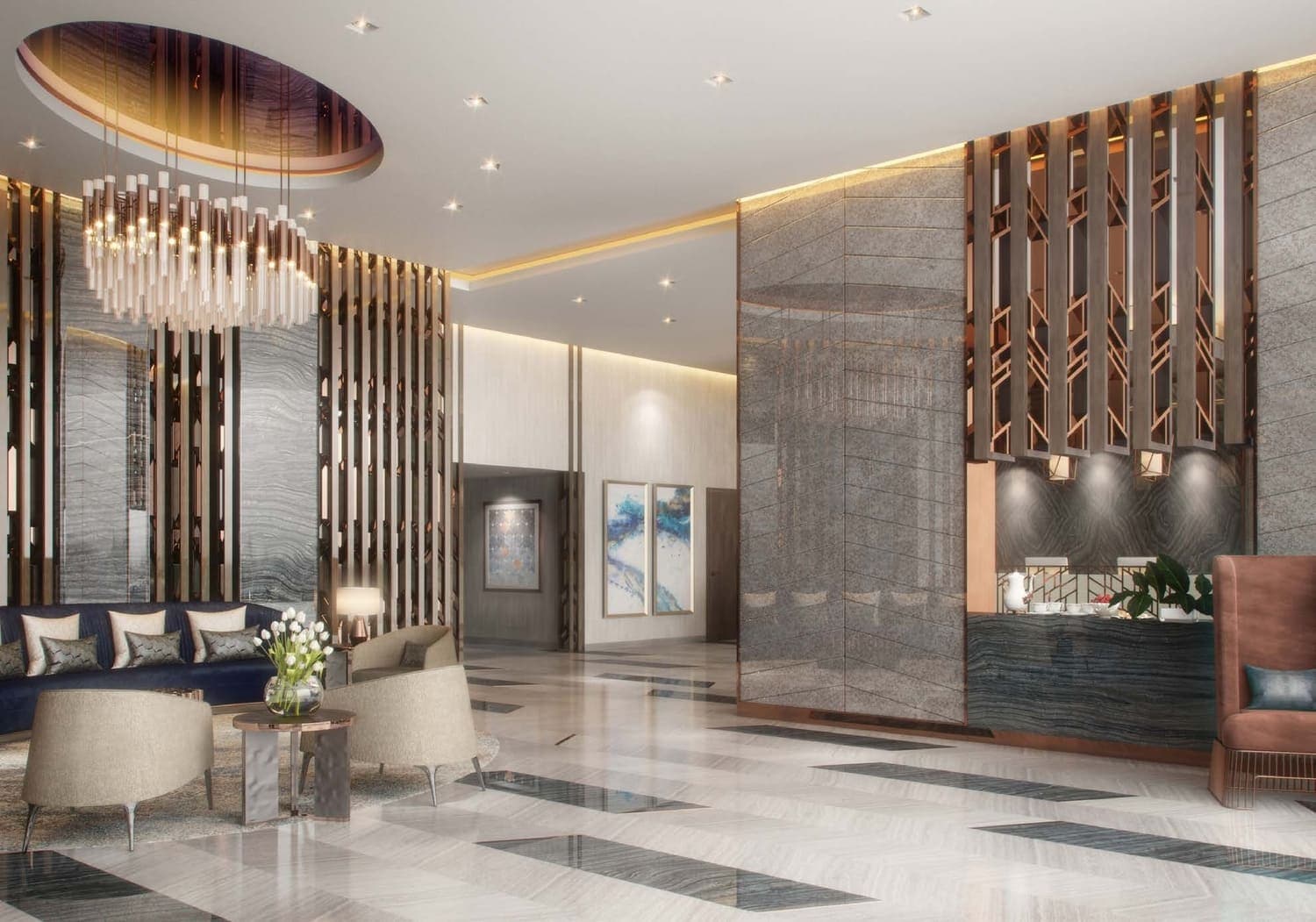 Damac Hills - Radisson Dubai lobby
