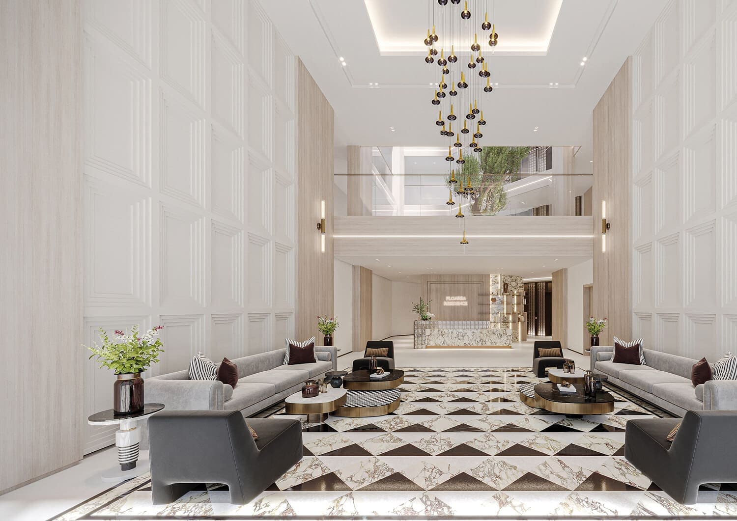 Floarea Residence lobby
