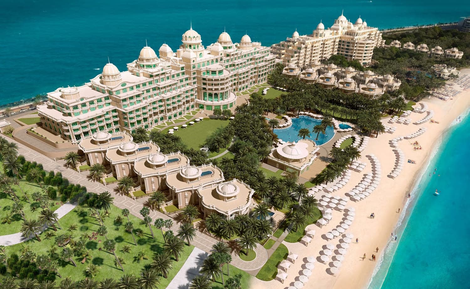 Raffles The Palm Dubai architecture